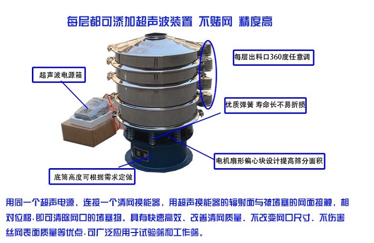 超聲波篩粉機與普通篩粉機有哪些不同？